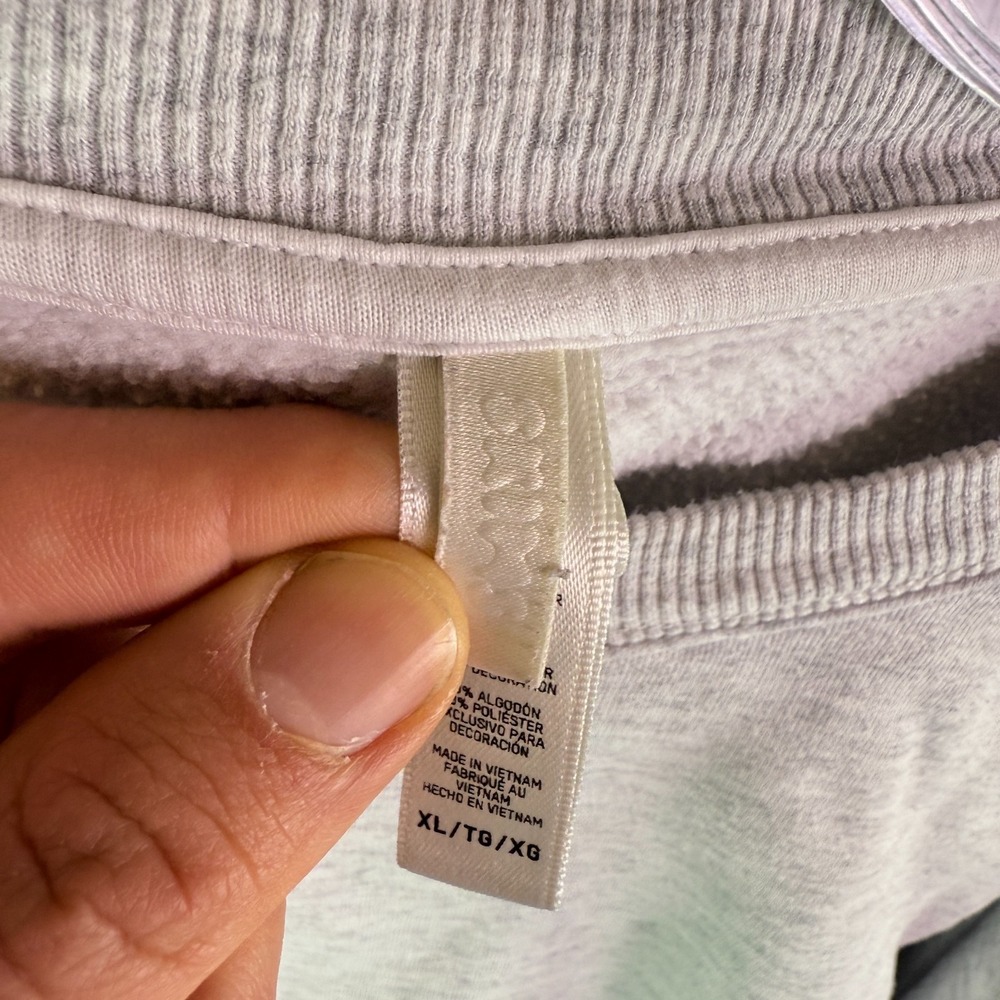 Skims Sweatshirt Womens XL Gray Pullover Yoga Dance Athleisure Crew Y2K Fleece - Picture 2 of 8